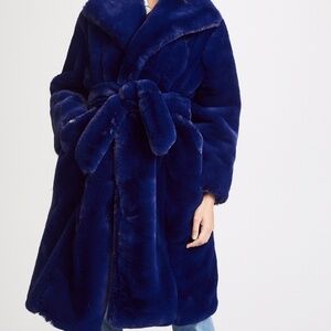 Samantha Pleet Sovereign Coat - Sapphire Size XS